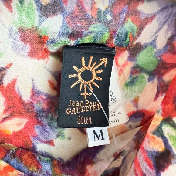 Vintage Jean Paul Gaultier Soleil Sheer Floral Top S - Picture 5 of 8